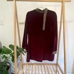 Velvet Red/Maroon Dress